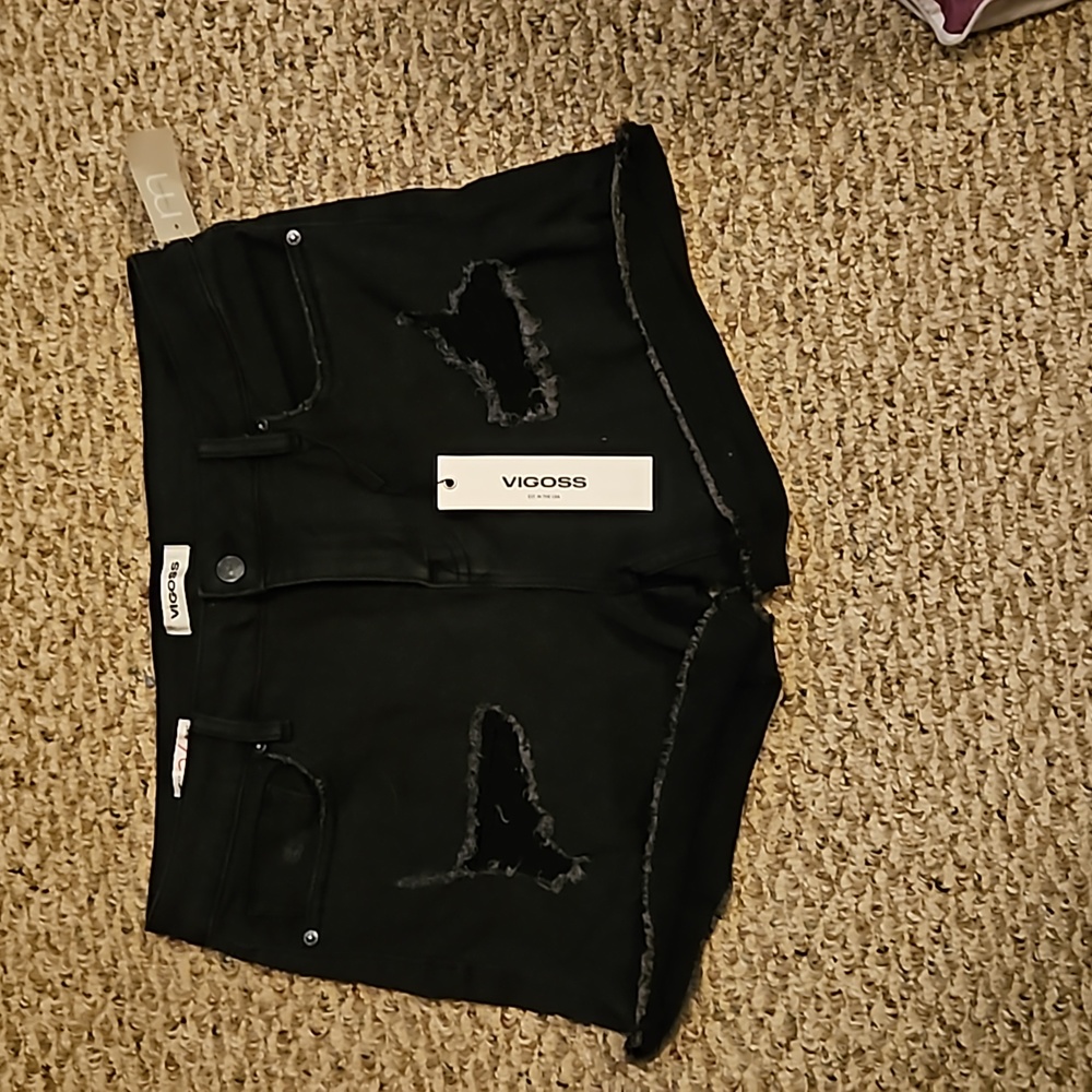Vigoss black jean shorts